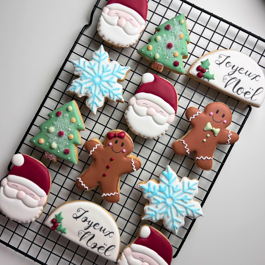 Ensemble de 4 biscuits de Noël