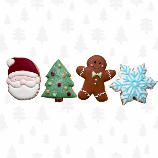 Ensemble de 4 biscuits de Noël